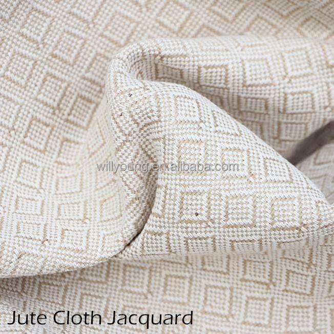 Jute Cloth Jacquard Fabric Square Grid Meter Wholesale 650g 160cm Textiles Hemp Cloth For Handcraft Background Bag Sack Burlap