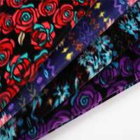 Polyester tricot fleece fabric jacquard knit fabric for underwear